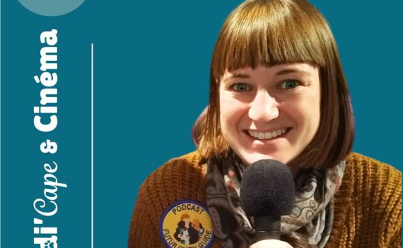 Vignette de l'épisode 11 de Handi'Cape & Cinéma consacré à Estelle Boullu, créatrice du podcast Futur Chien Guide.